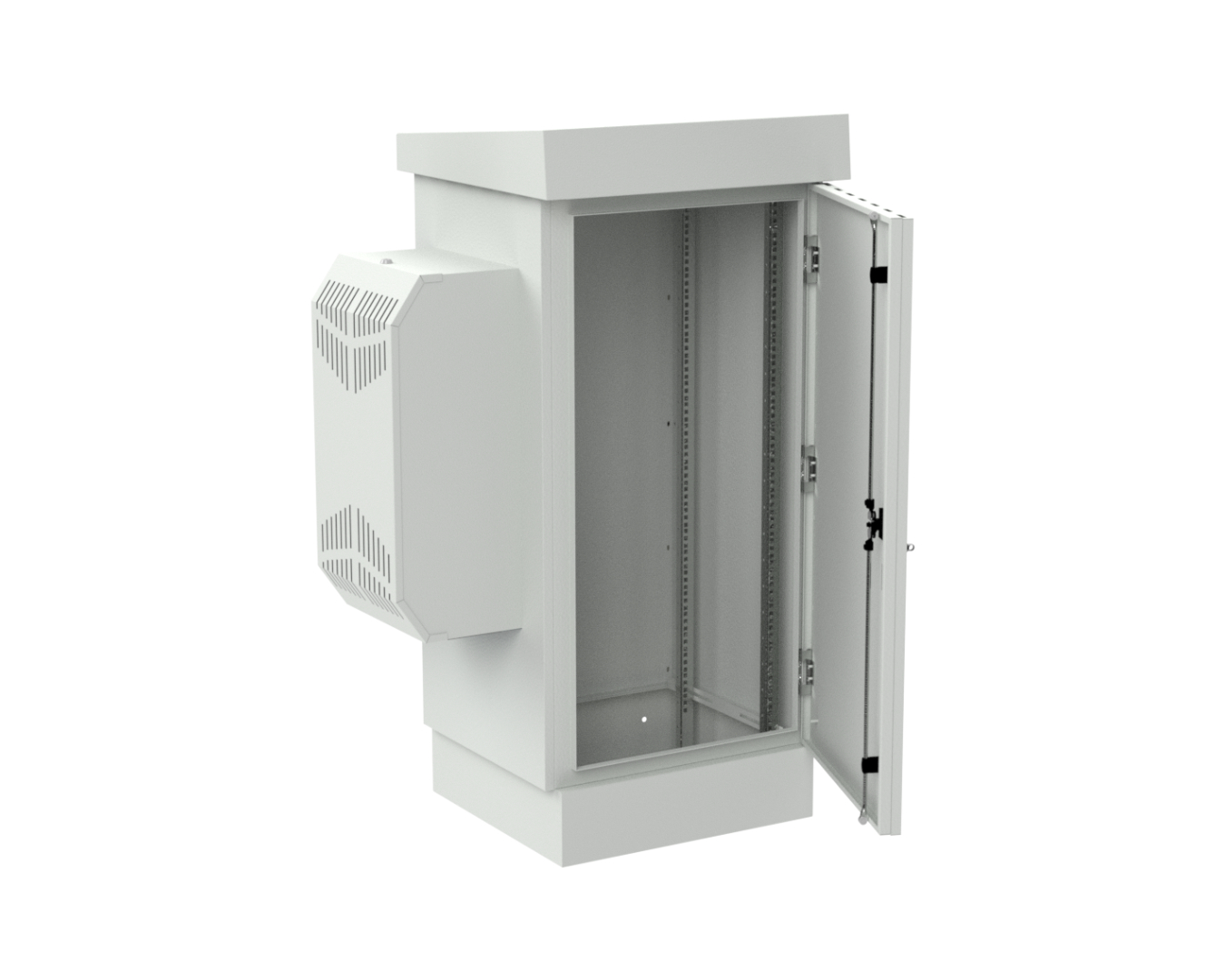 Outdoor cabinets - free-standing with air conditioner: SZWDK-690/1160/610-720W-P-T-19"-18-S-R7035